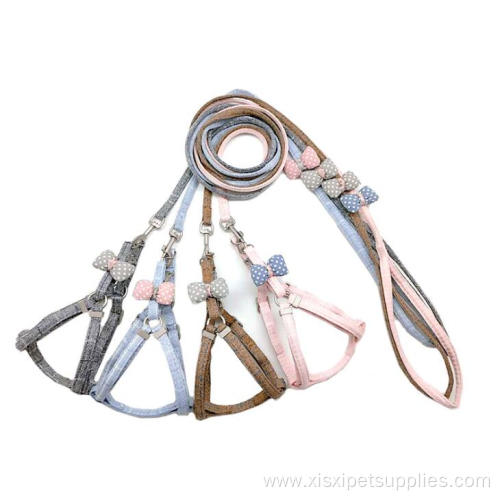 Korean style cute breathable polyester dog harness